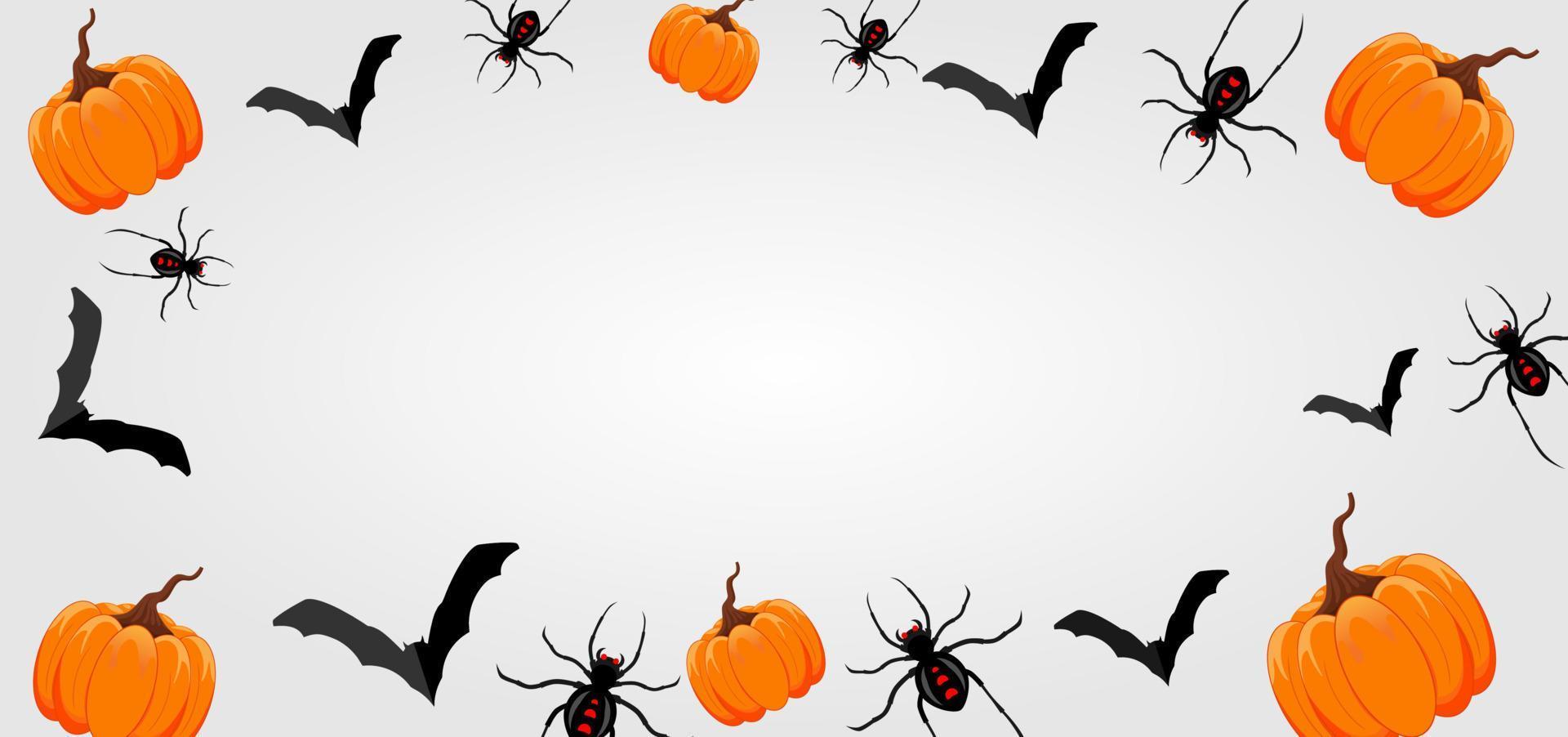 halloween achtergrond met ruimte voor tekst vector