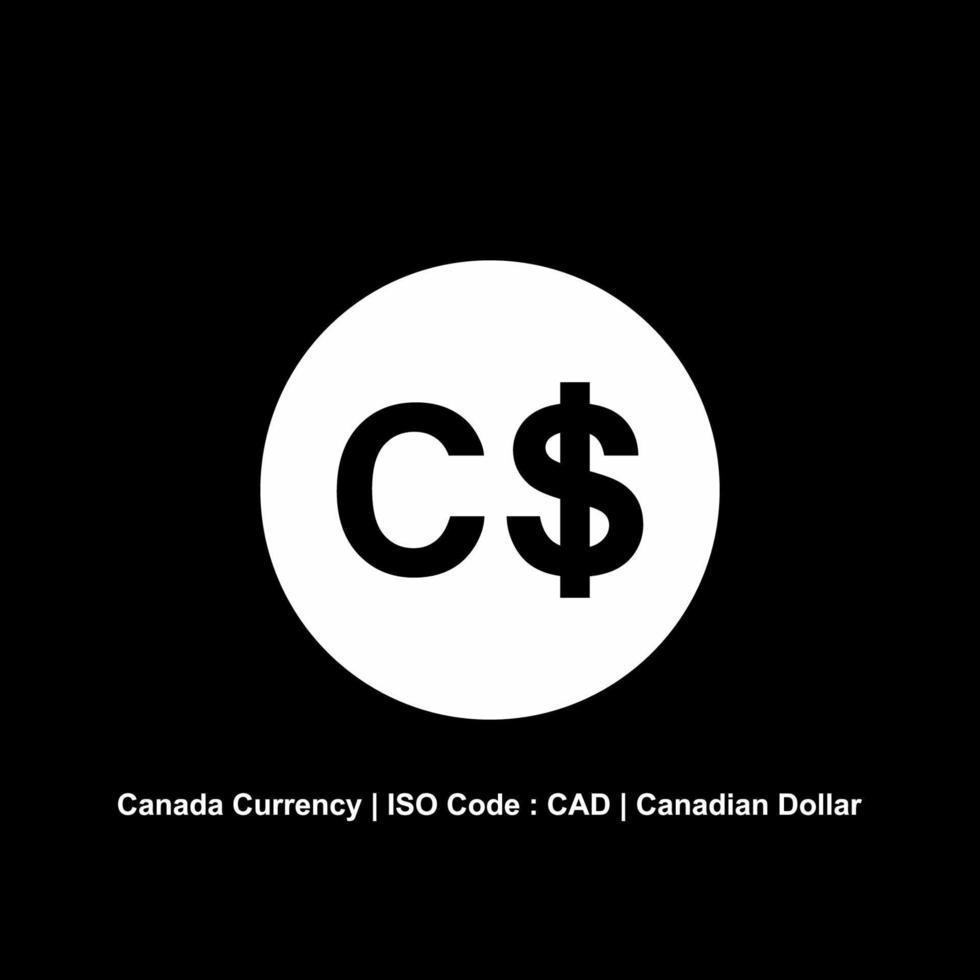 Canada munteenheid, cad teken, Canadees dollar icoon symbool. vector illustratie