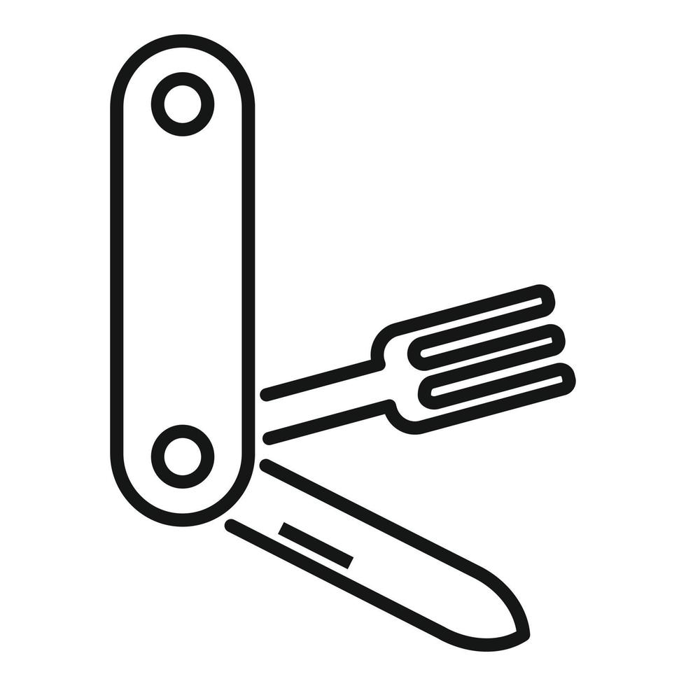 multipurpose gereedschap icoon schets vector. mes multi tool vector