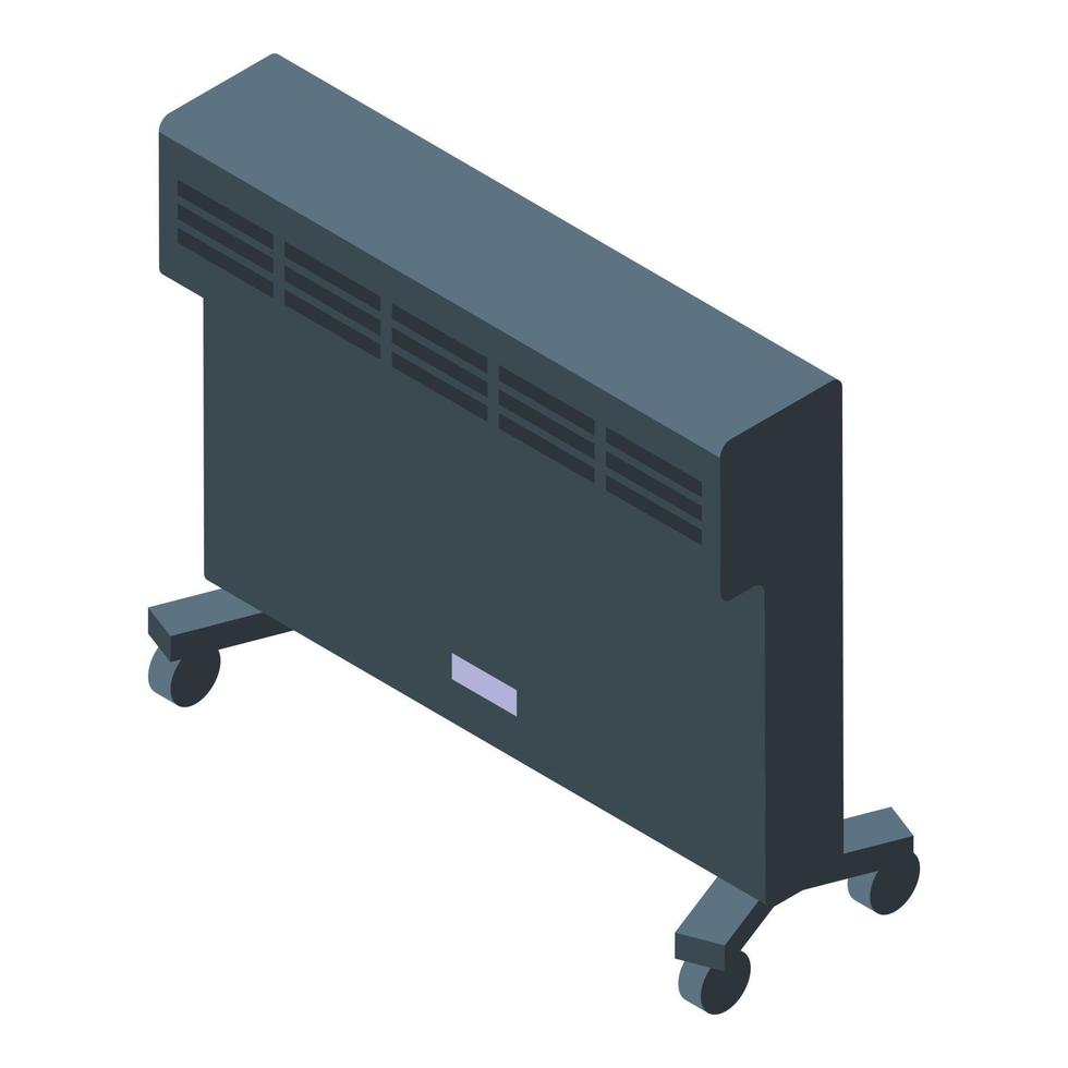 modern zwart radiator icoon isometrische vector. kamer energie vector