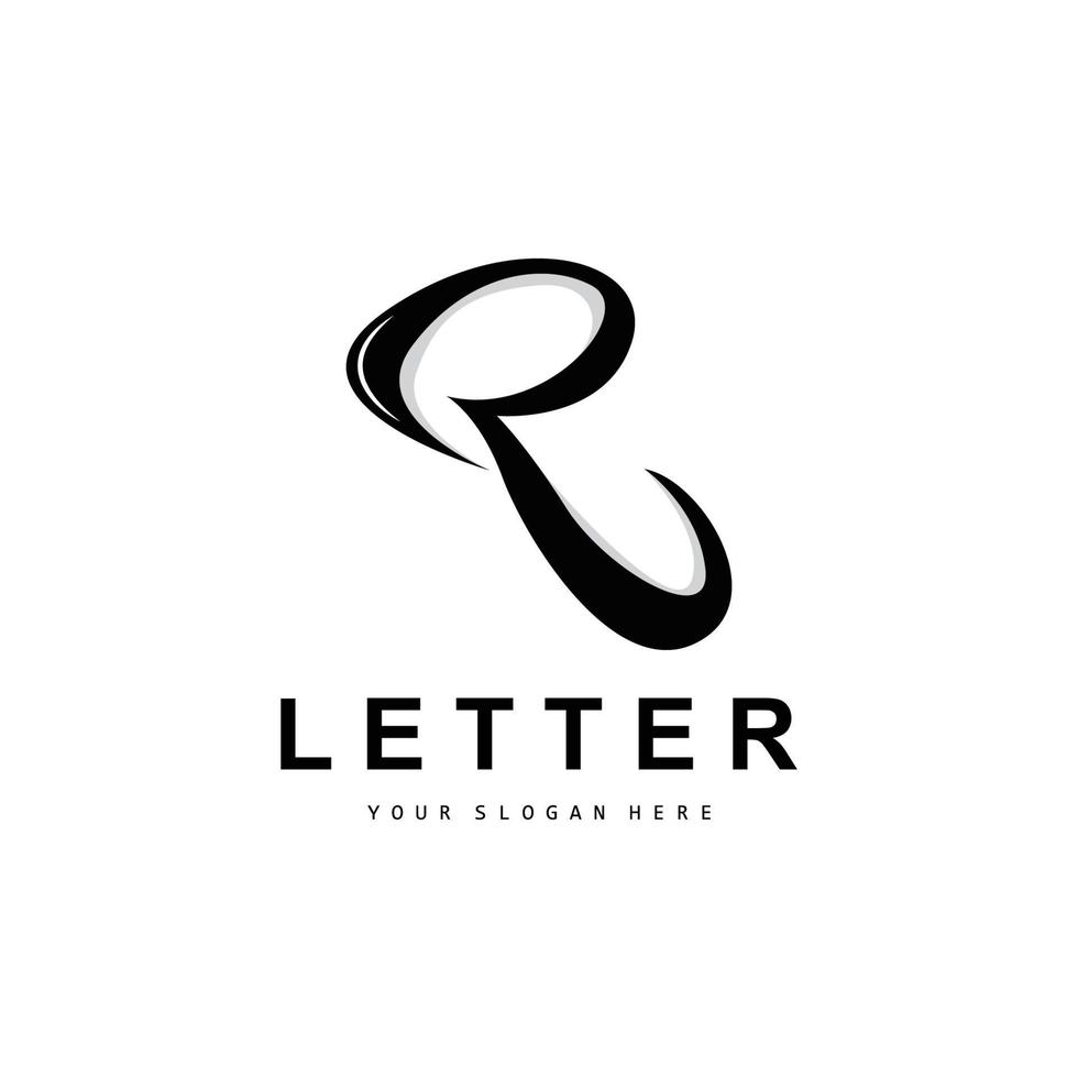 r brief logo, vector alfabet symbool, ontwerp voor merk logos met eerste brief