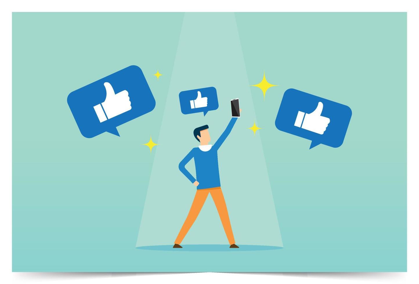 sociaal media posten naar toenemen populariteit, tekst berichten, meldingen vlieg uit van de scherm, communicatie en gesprek vector