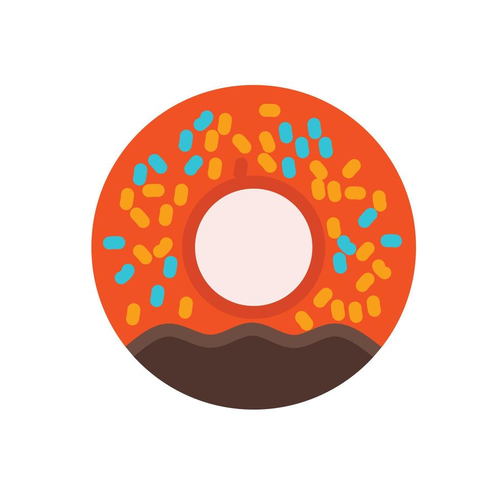 snoepgoed banketbakkerij donut vector illustratie icoon