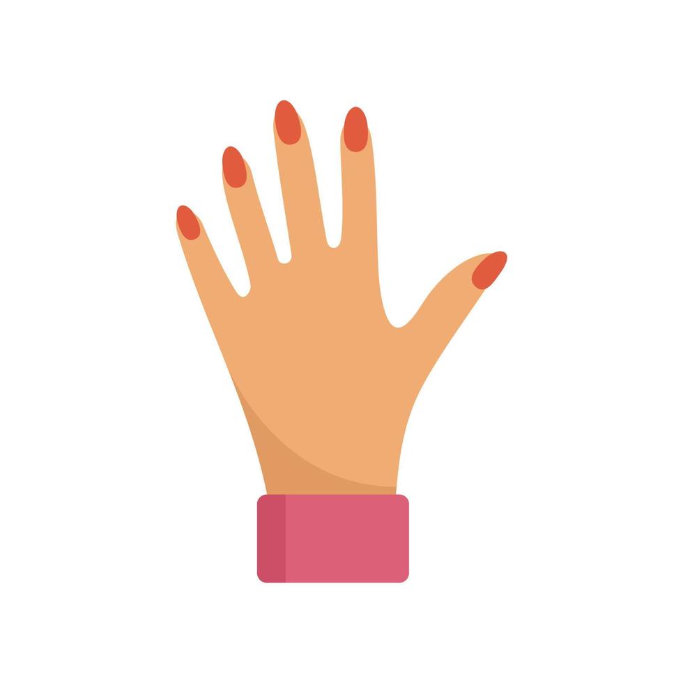 Pools hand- nagels icoon vlak geïsoleerd vector