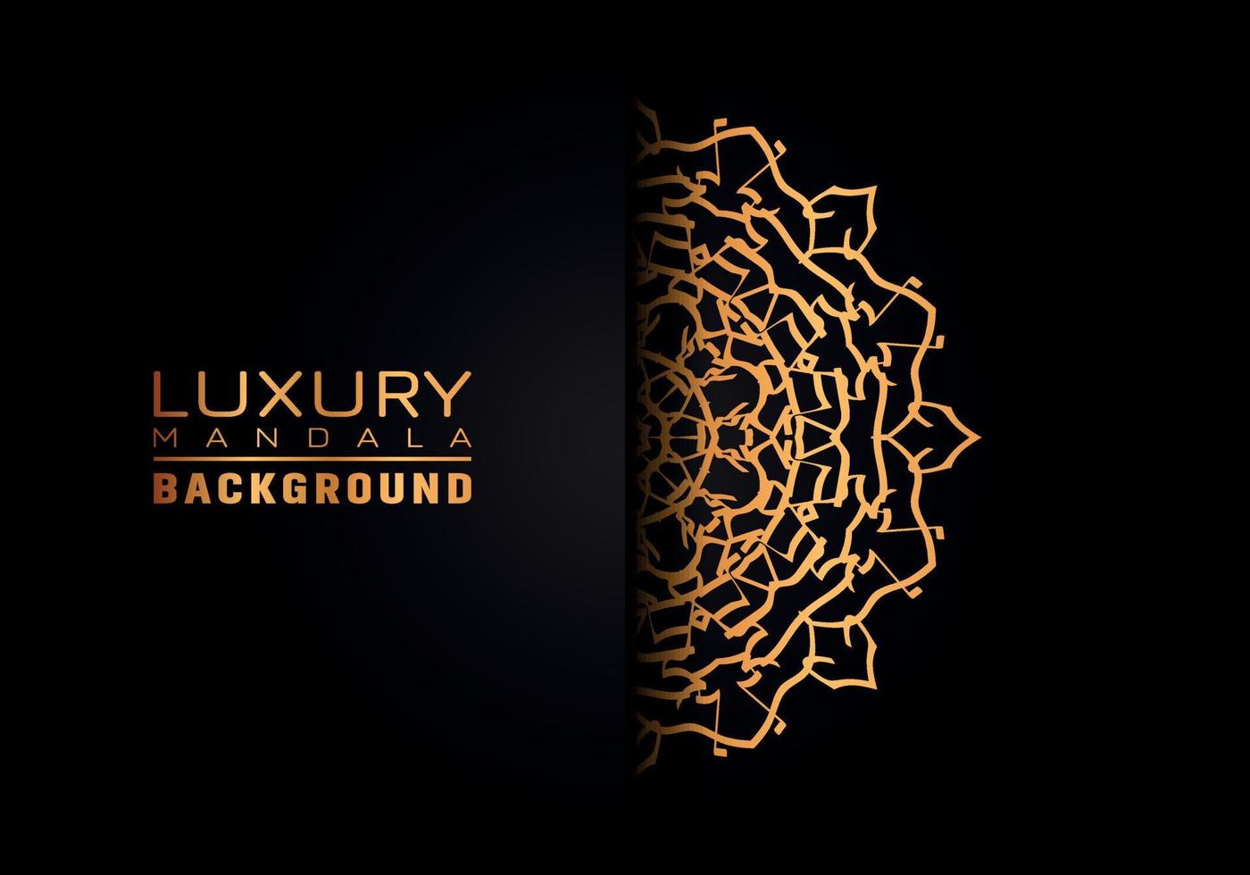 luxe sier mandala logo achtergrond, arabesk stijl. vector