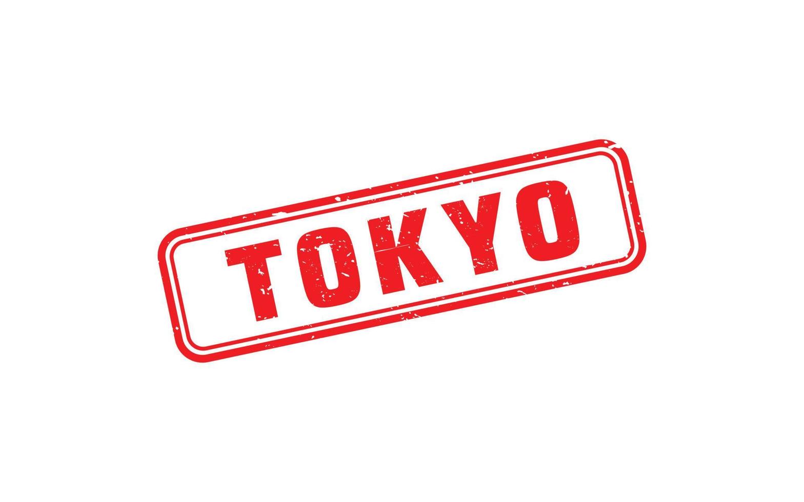 tokyo Japan rubber postzegel met grunge stijl Aan wit achtergrond vector