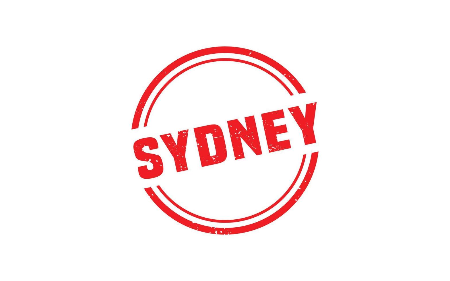 Sydney Australië rubber postzegel met grunge stijl Aan wit achtergrond vector