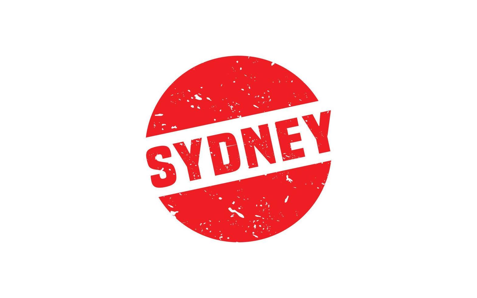 Sydney Australië rubber postzegel met grunge stijl Aan wit achtergrond vector