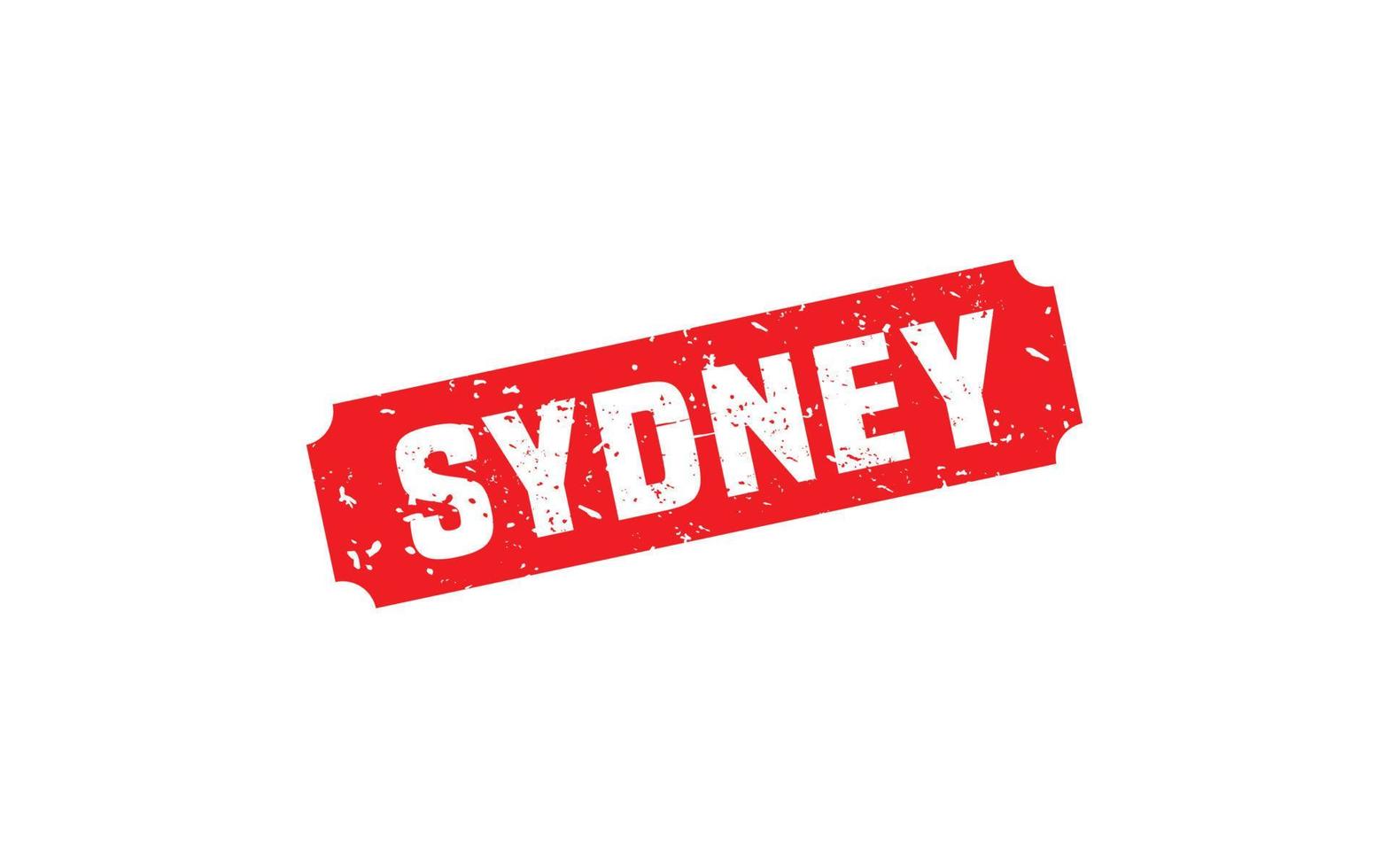 Sydney Australië rubber postzegel met grunge stijl Aan wit achtergrond vector