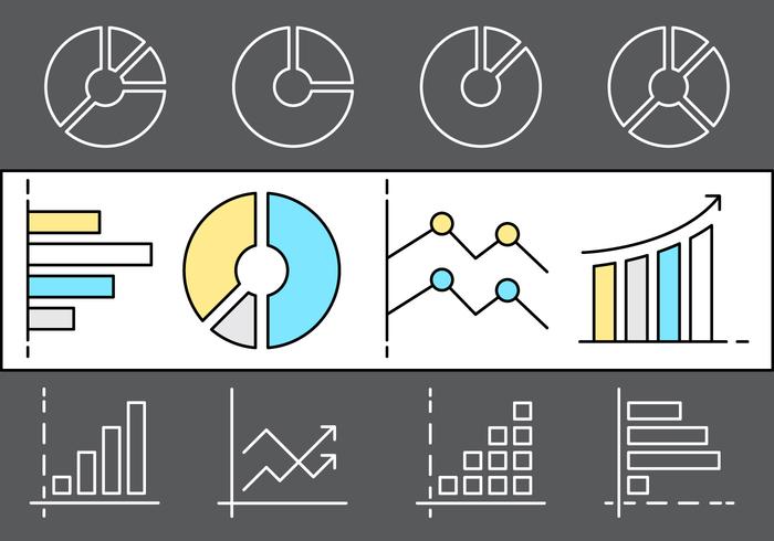 Lineaire Infografische Vectorelementen vector