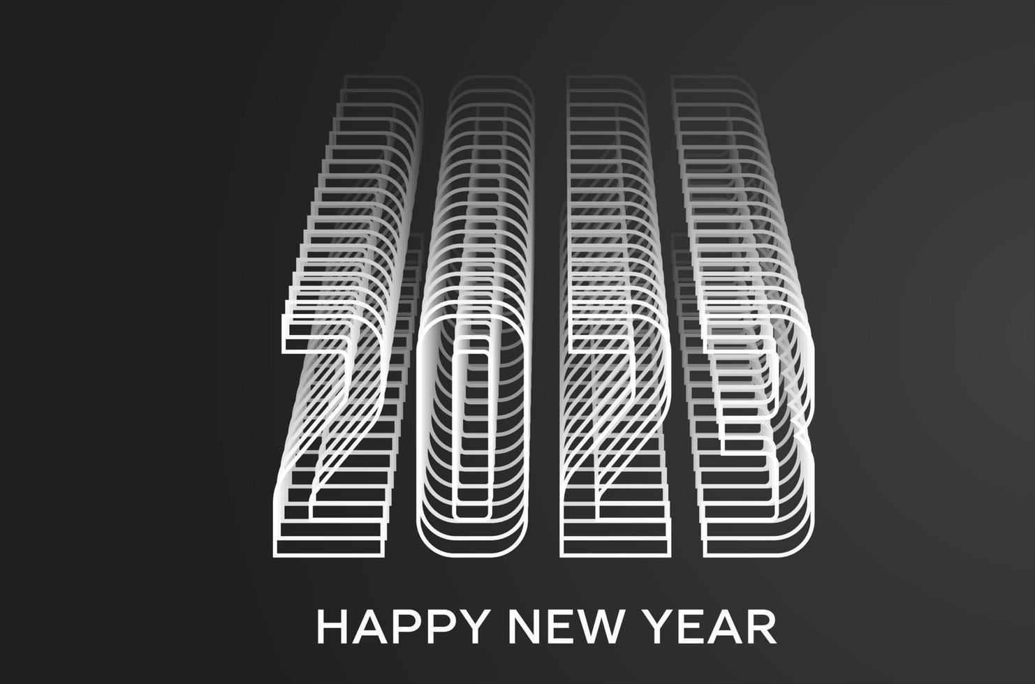 gelukkig nieuw jaar 2023 mooi illustratie ontwerp vector
