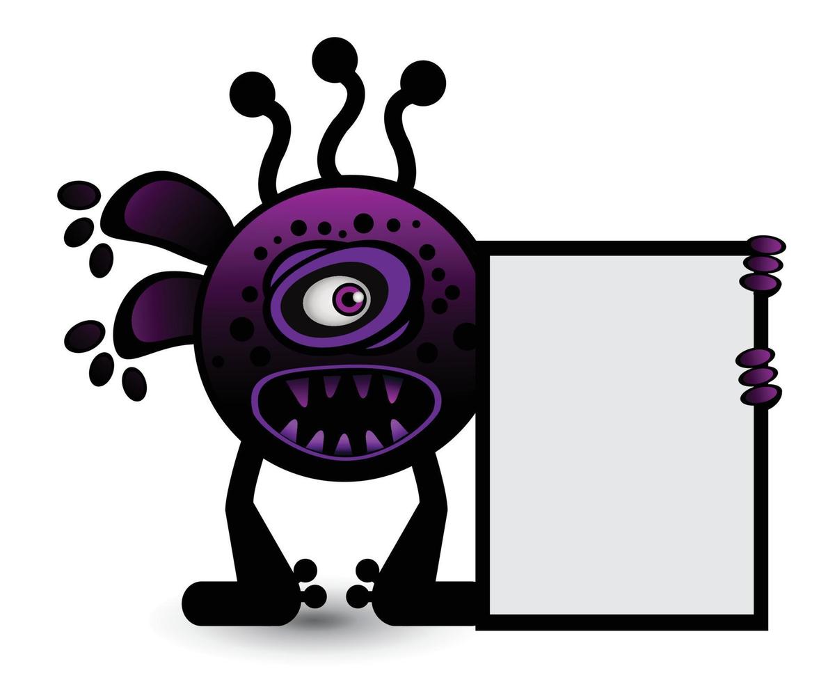 monster banier illustratie vector