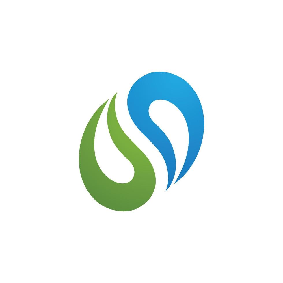 waterdruppel logo sjabloon vector