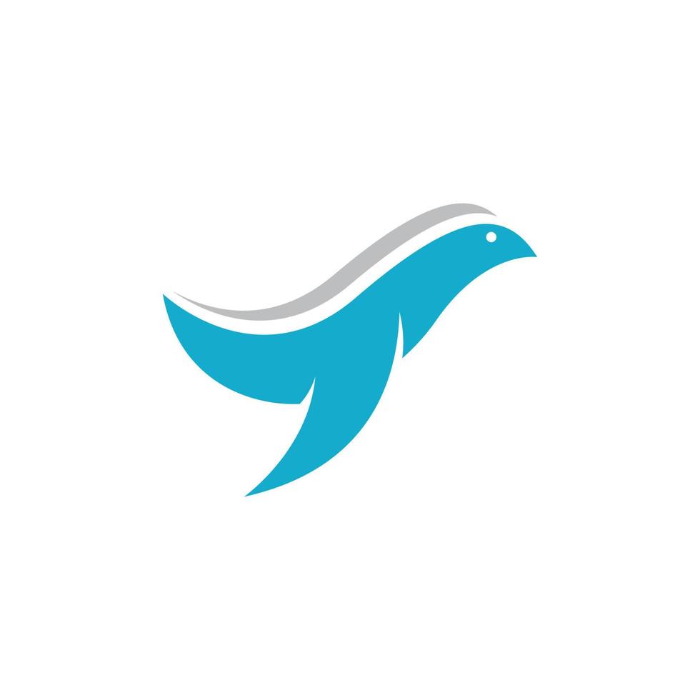 vogel vleugel duif pictogram sjabloon vectorillustratie vector