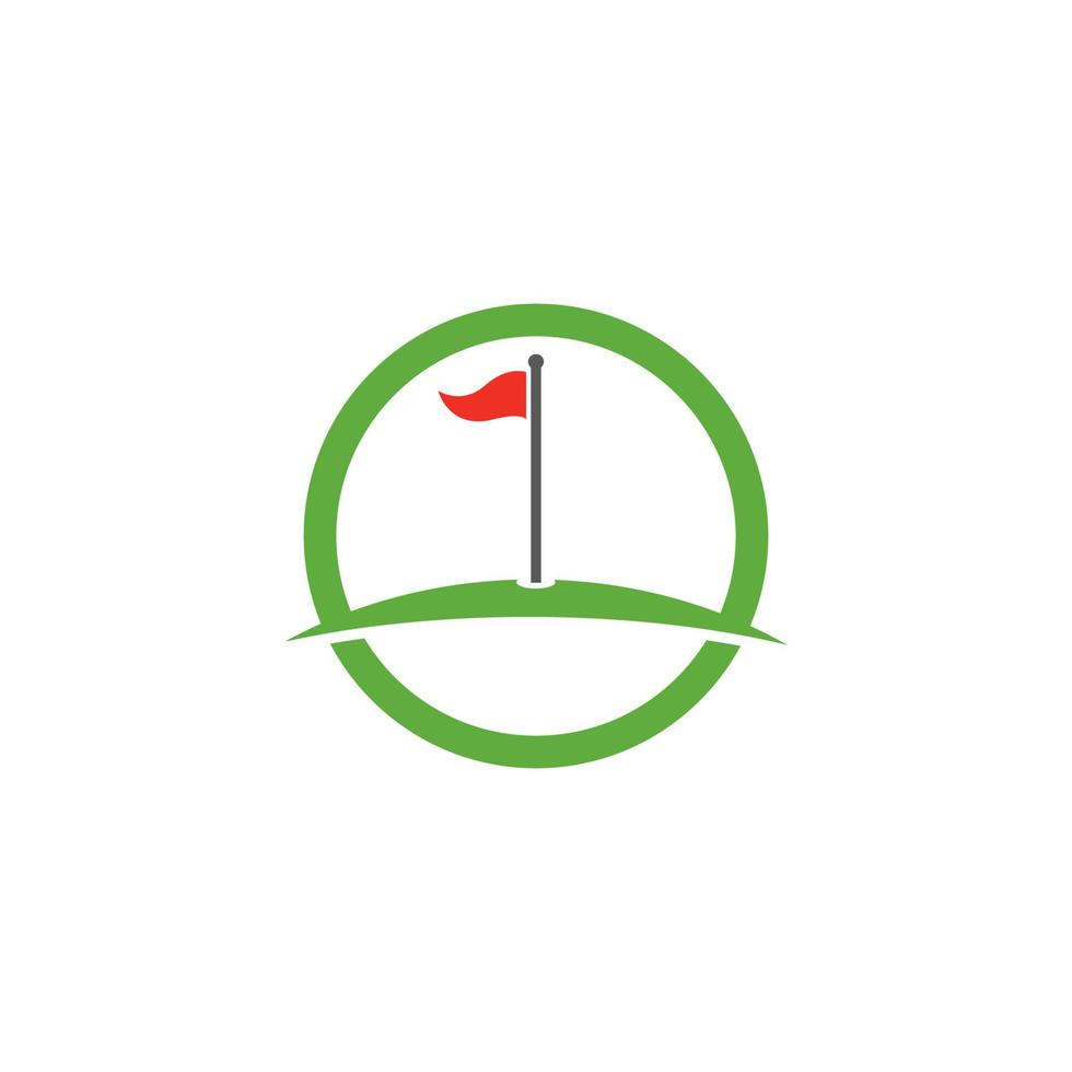 golf logo sjabloon vector illustratie icoon