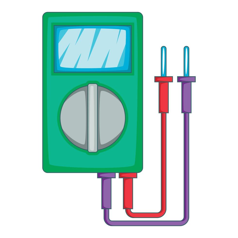 multimeter icoon, tekenfilm stijl vector