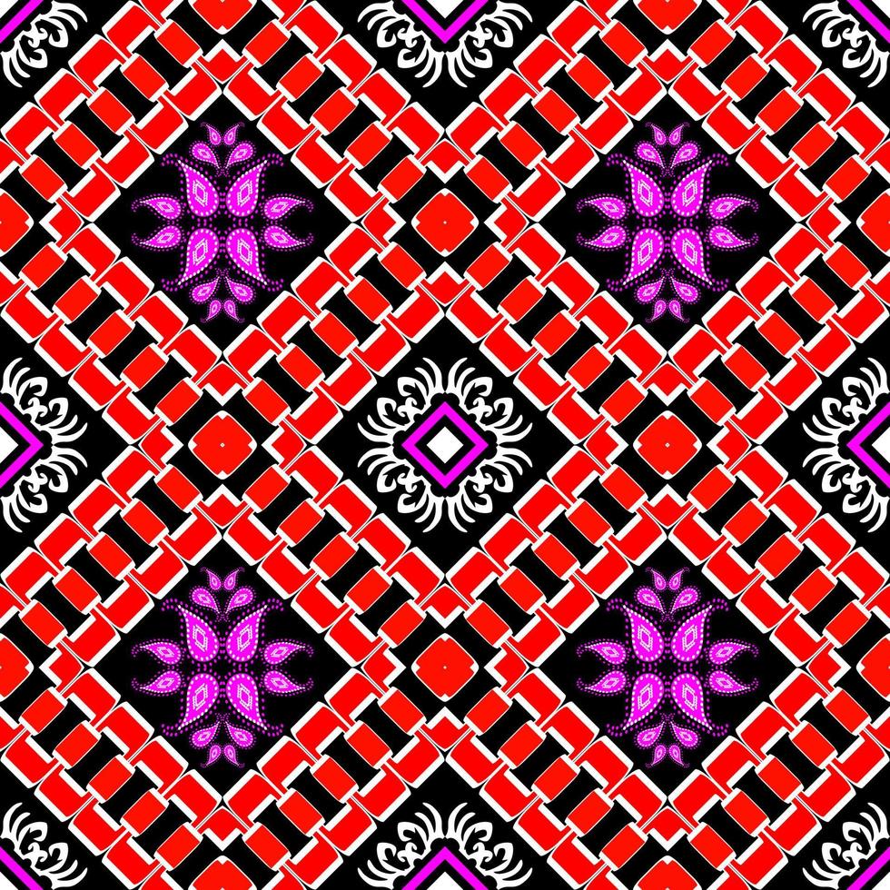 meetkundig etnisch oosters traditioneel kunst patroon.figuur tribal borduurwerk stijl.design voor etnisch achtergrond,behang,kleding,inwikkeling,stof,vector illustratie. vector