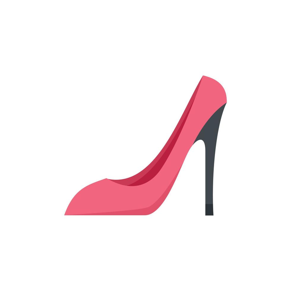 Frans vrouw schoenen icoon vlak geïsoleerd vector