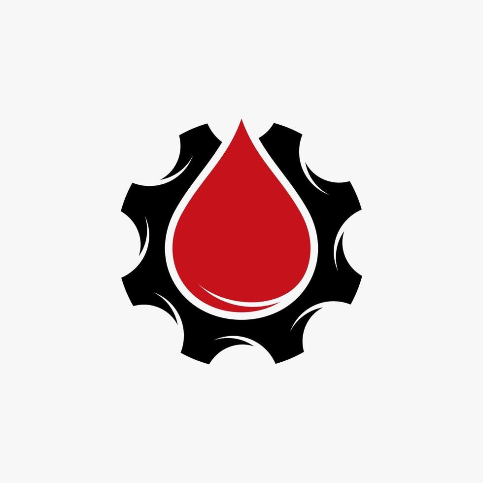 olie industrie logo ontwerpen concept vector, olie uitrusting machine logo sjabloon symbool vector