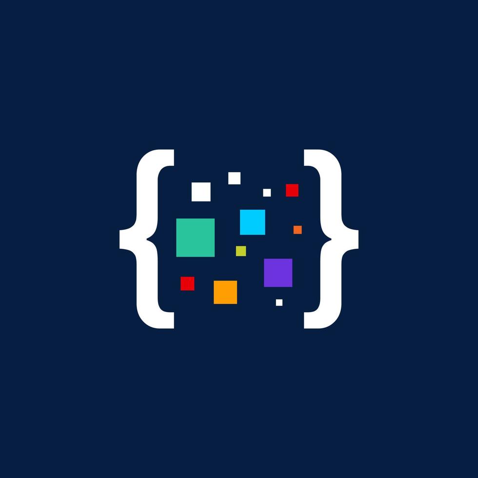 codering logo ontwerpen sjabloon, modern code logo voor programmeur vector
