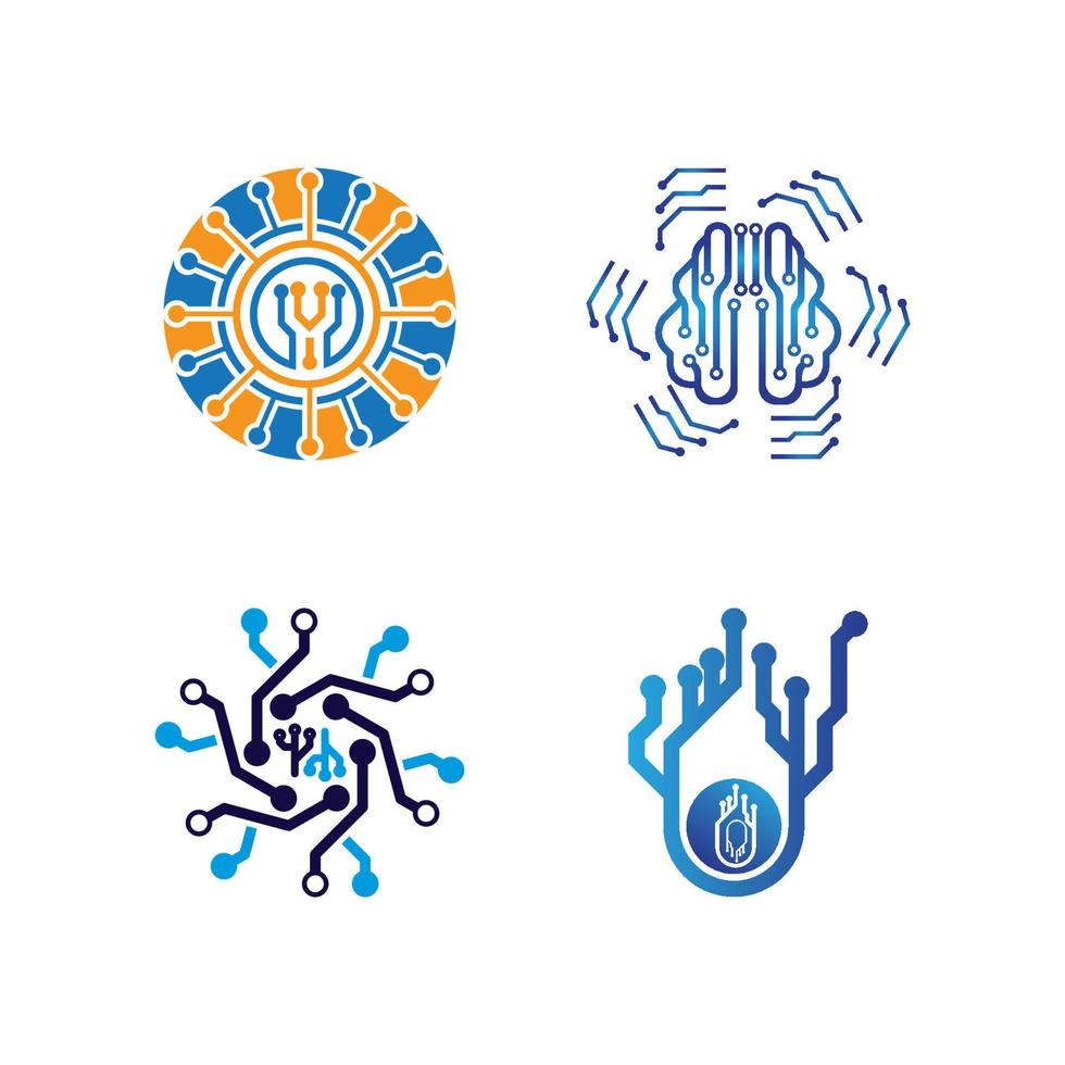 technologie logo afbeeldingen illustratie ontwerp vector