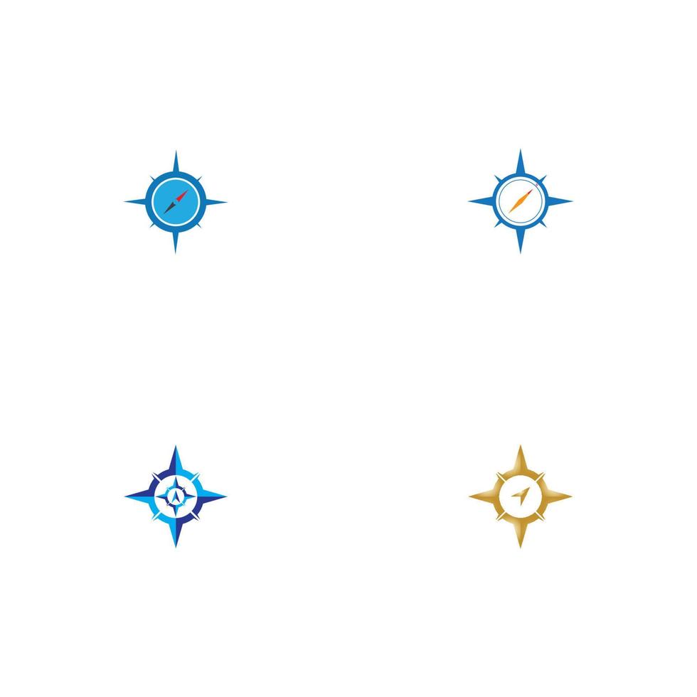kompas logo vector illustratie icoon ontwerp