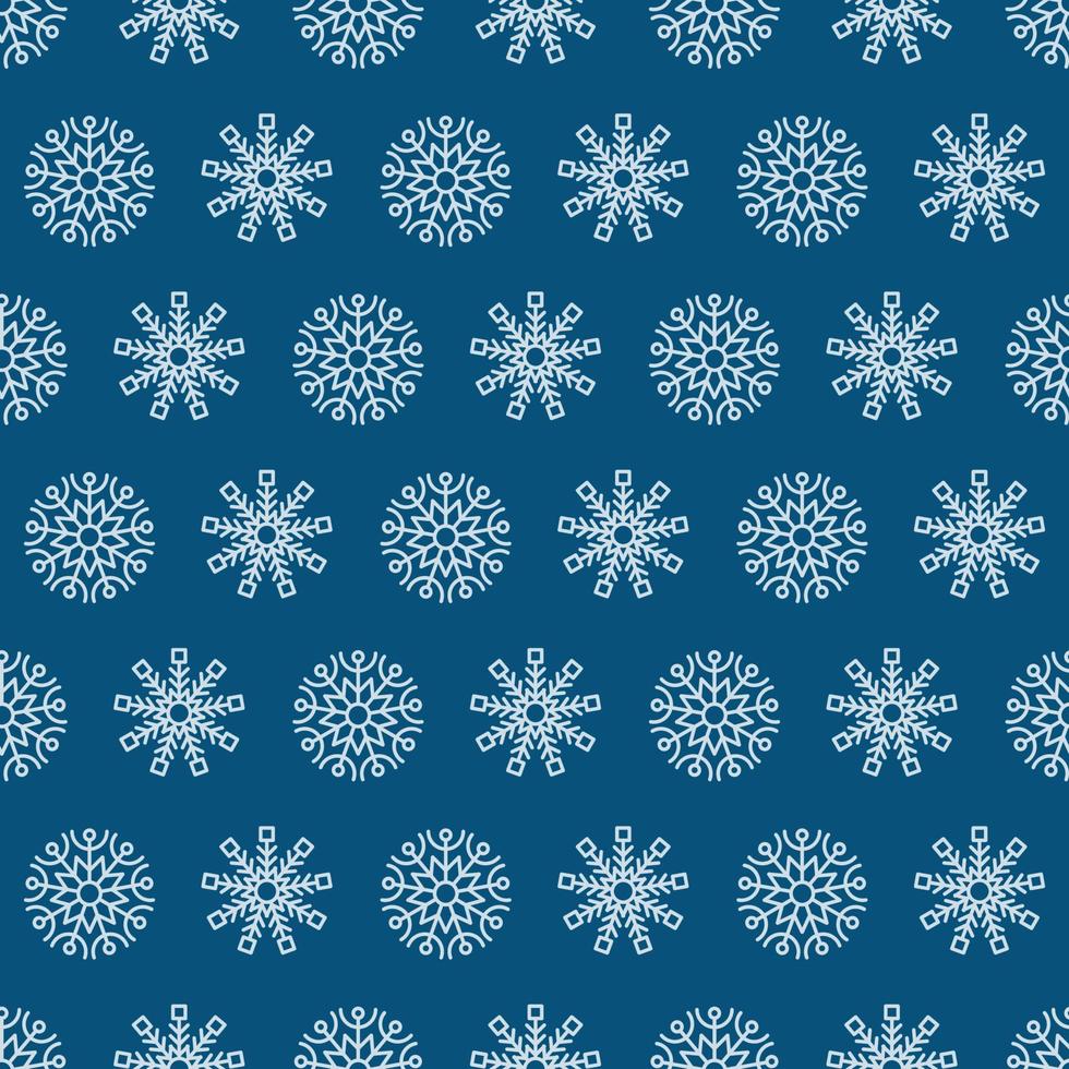 naadloos achtergrond met sneeuwvlokken. Kerstmis en nieuw jaar decoratie elementen. vector illustratie.