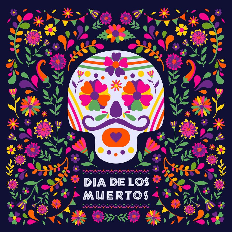 dias de los muertos achtergrond vector