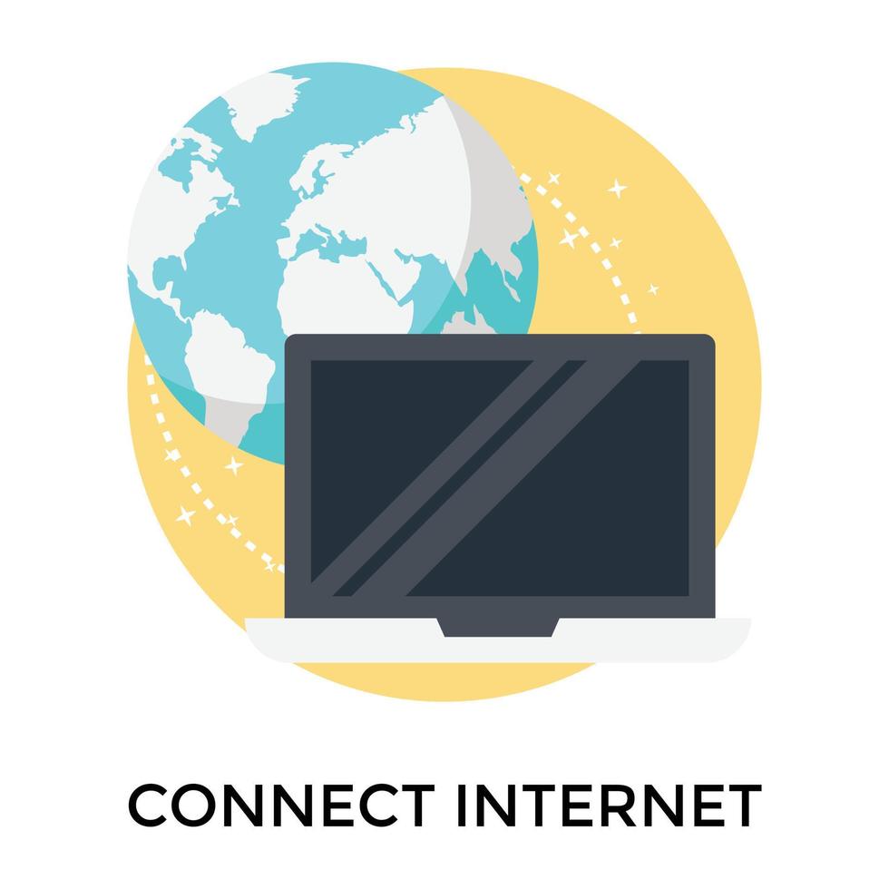 modieus internet verbinding vector