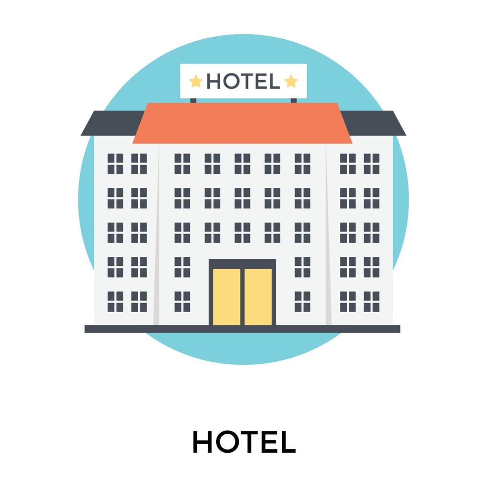 trendy hotelconcepten vector