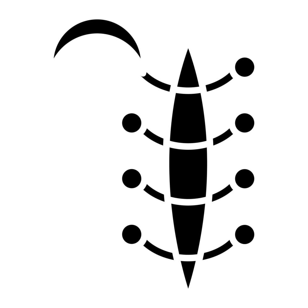 hechten glyph icoon vector