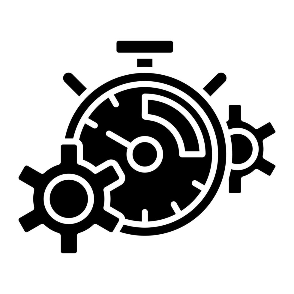 stopwatch glyph-pictogram vector