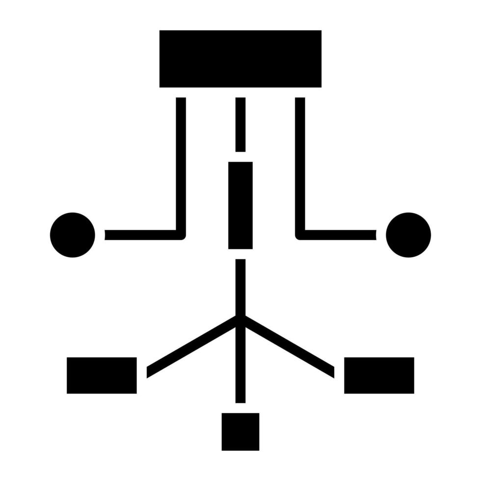 workflow glyph-pictogram vector