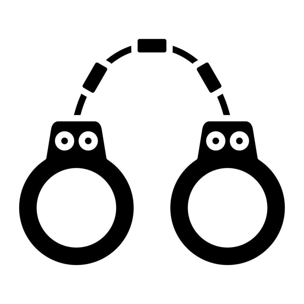 handboeien glyph icon vector