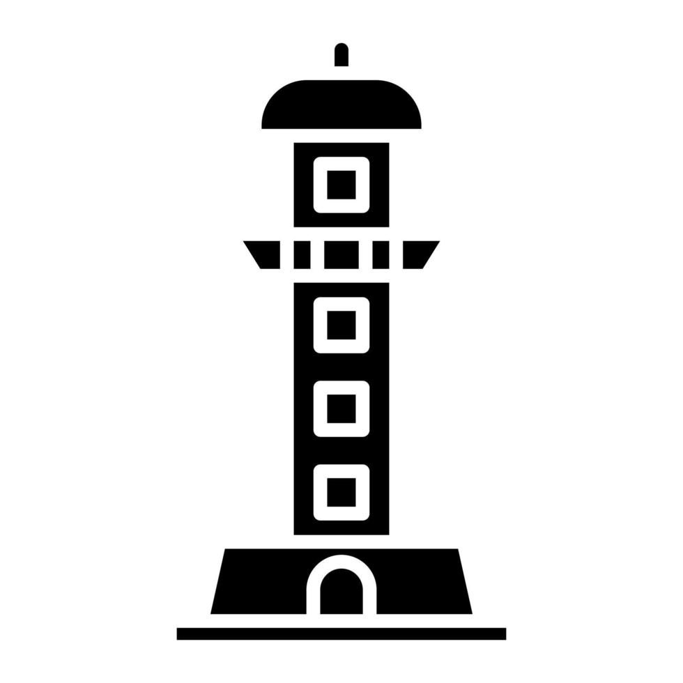 vuurtoren van Alexandrië glyph icoon vector