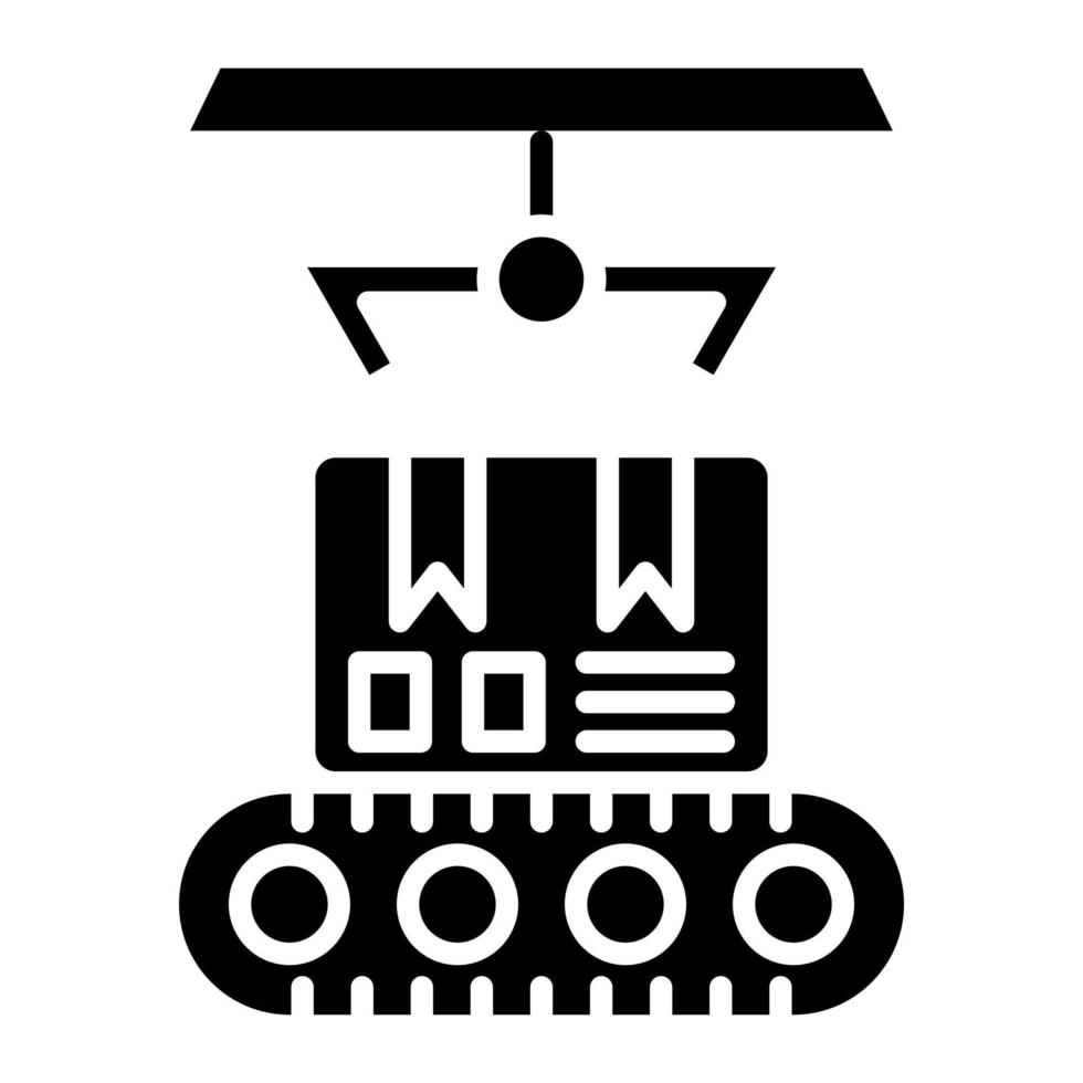 verpakking glyph icoon vector