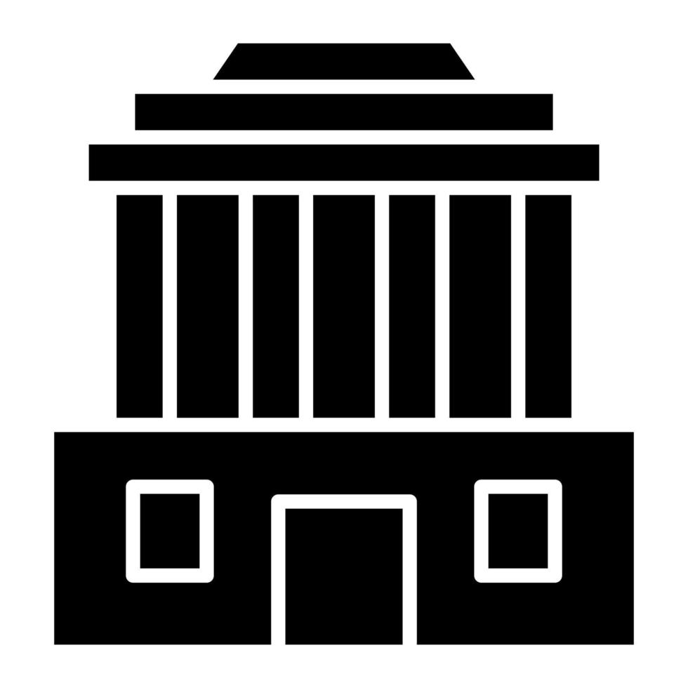 mausoleum glyph icoon vector