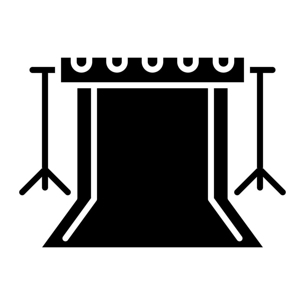 glyph-pictogram voor camera-achtergrond vector