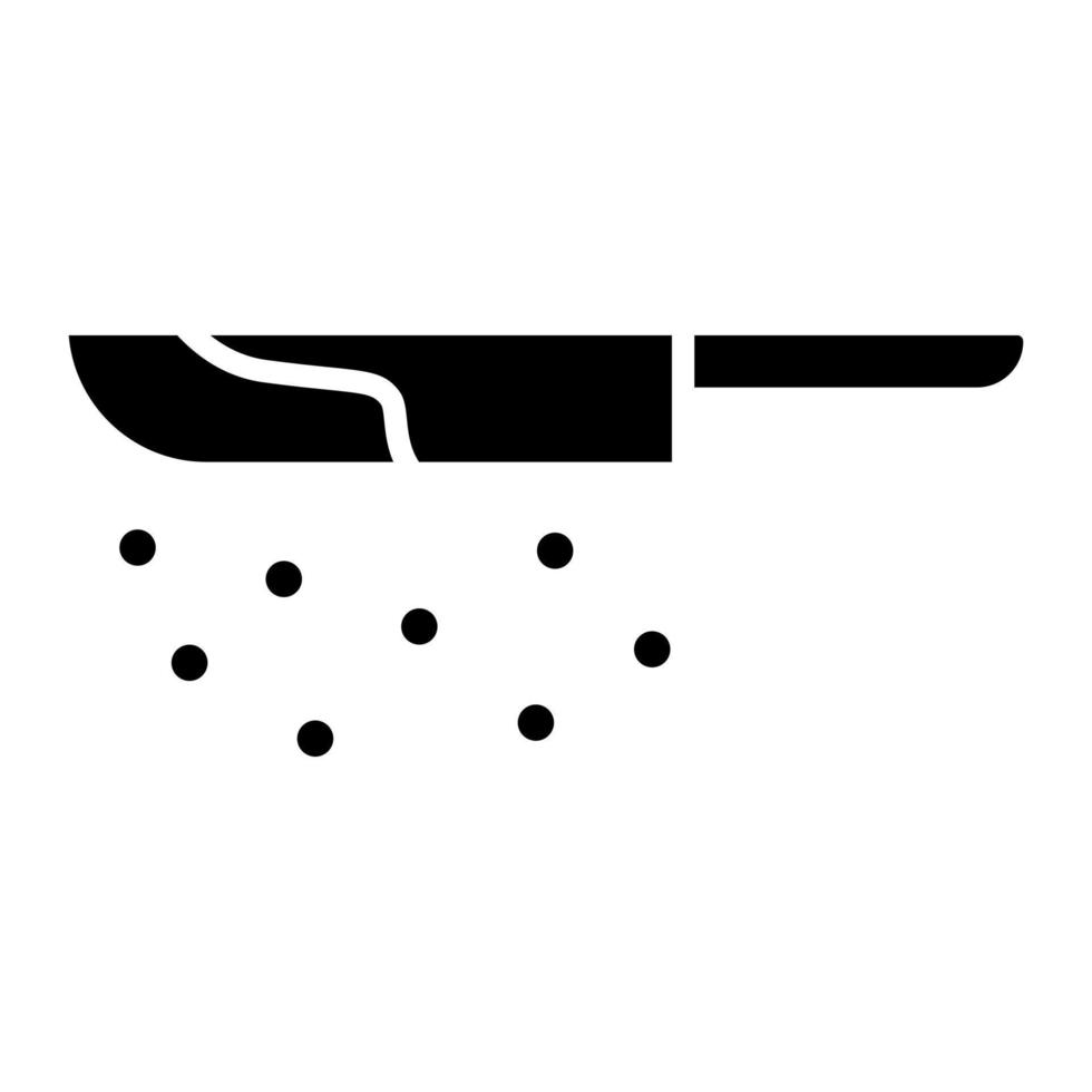 mes bloed glyph icoon vector