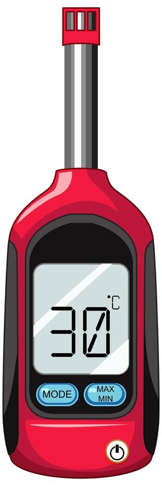 keukenthermometer geïsoleerd op een witte achtergrond vector