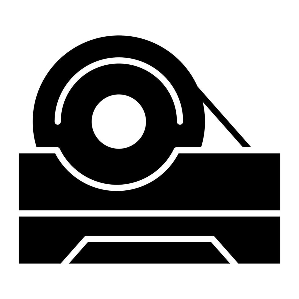 kanaal plakband glyph icoon vector