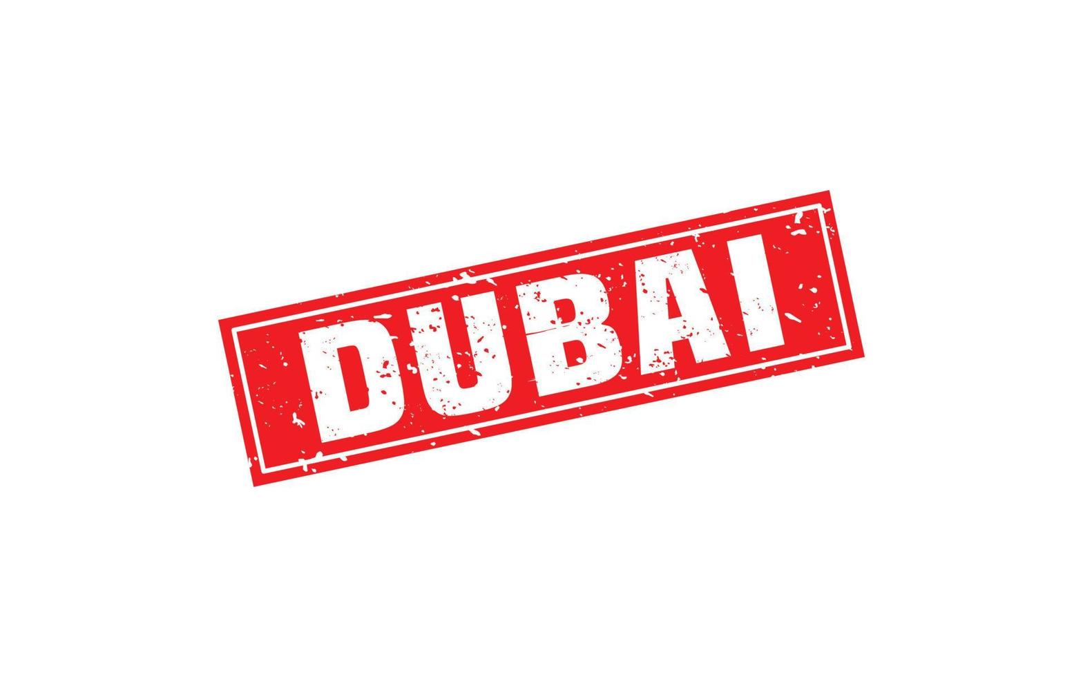 Dubai postzegel rubber met grunge stijl Aan wit achtergrond vector