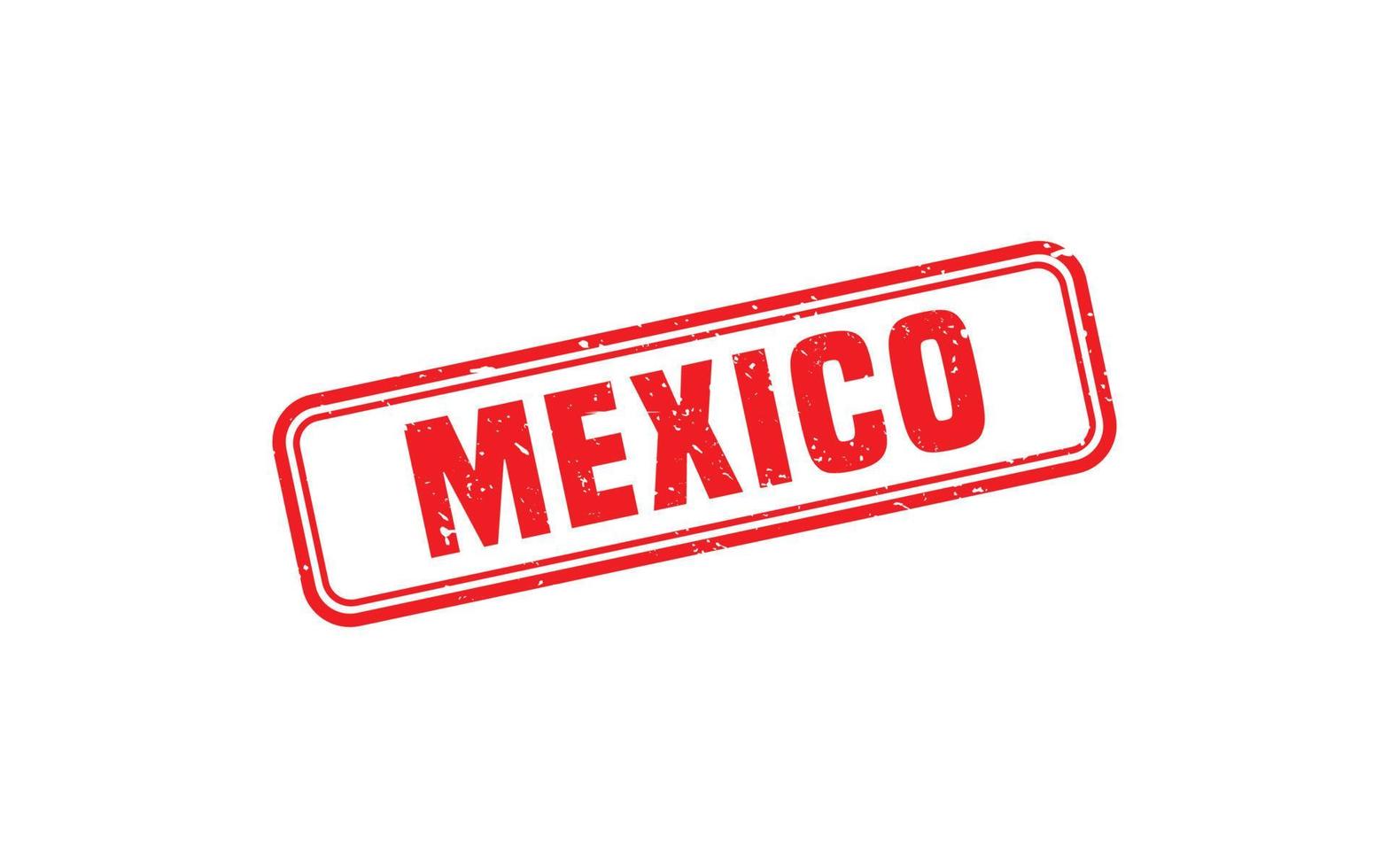 Mexico postzegel rubber met grunge stijl Aan wit achtergrond vector