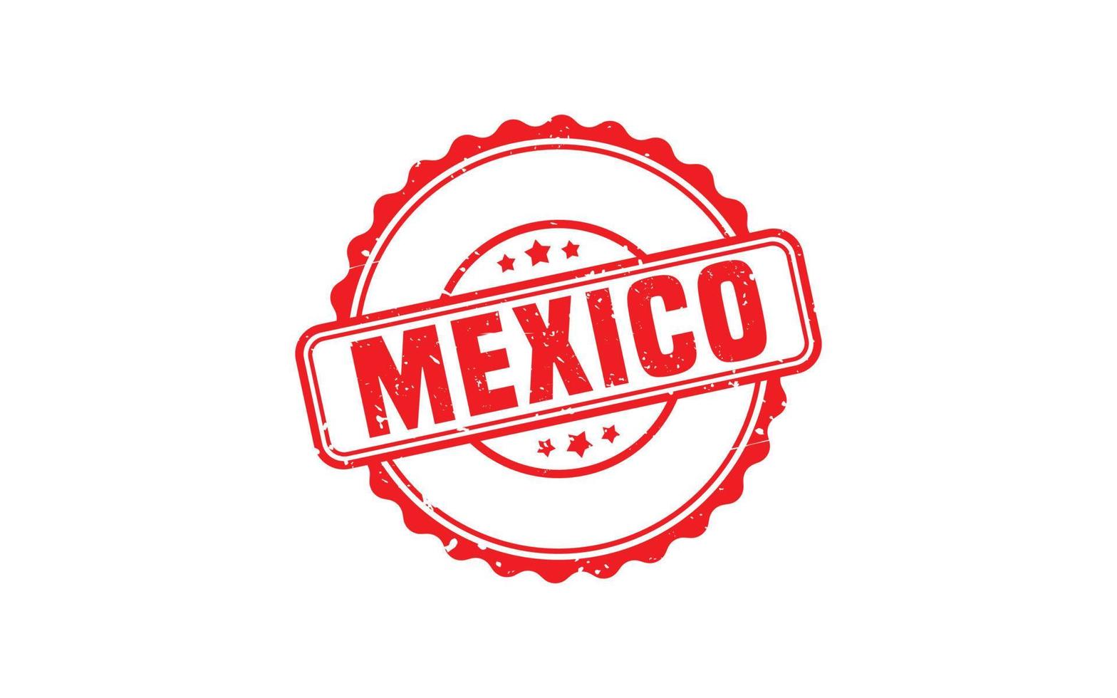 Mexico postzegel rubber met grunge stijl Aan wit achtergrond vector