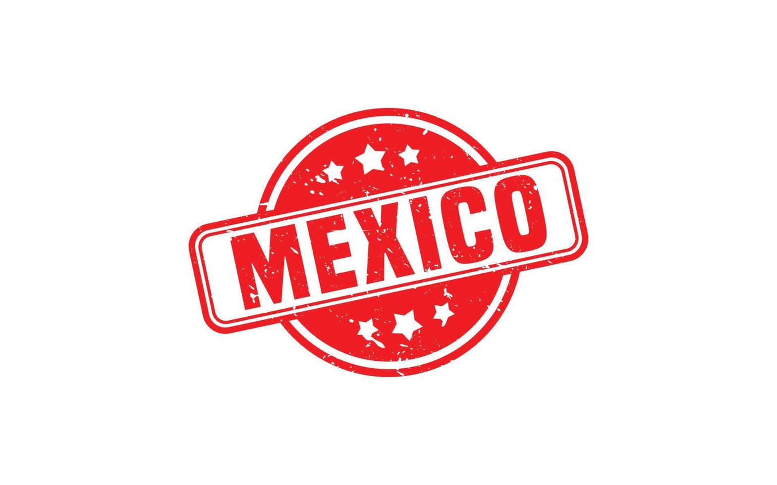 Mexico postzegel rubber met grunge stijl Aan wit achtergrond vector