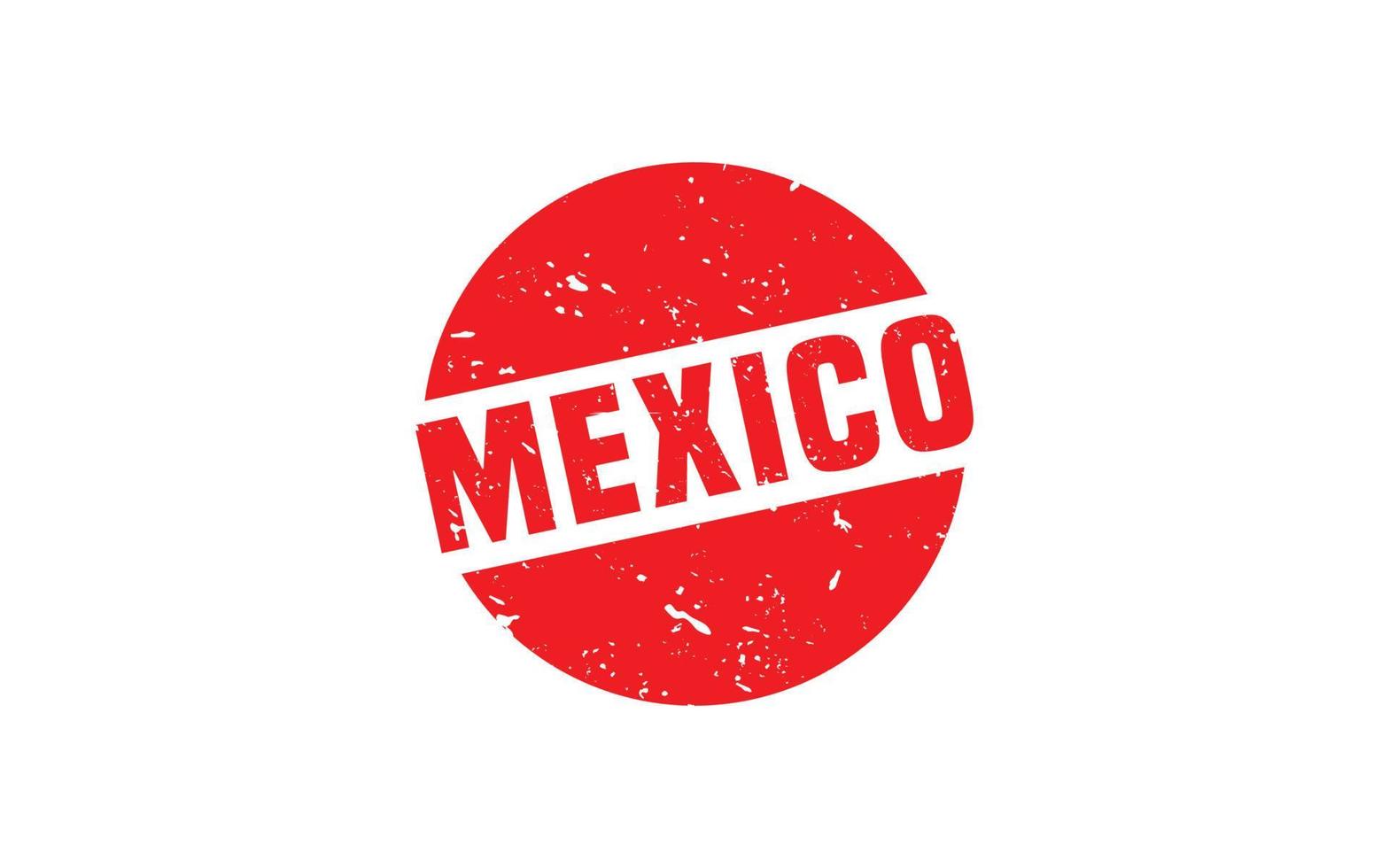 Mexico postzegel rubber met grunge stijl Aan wit achtergrond vector