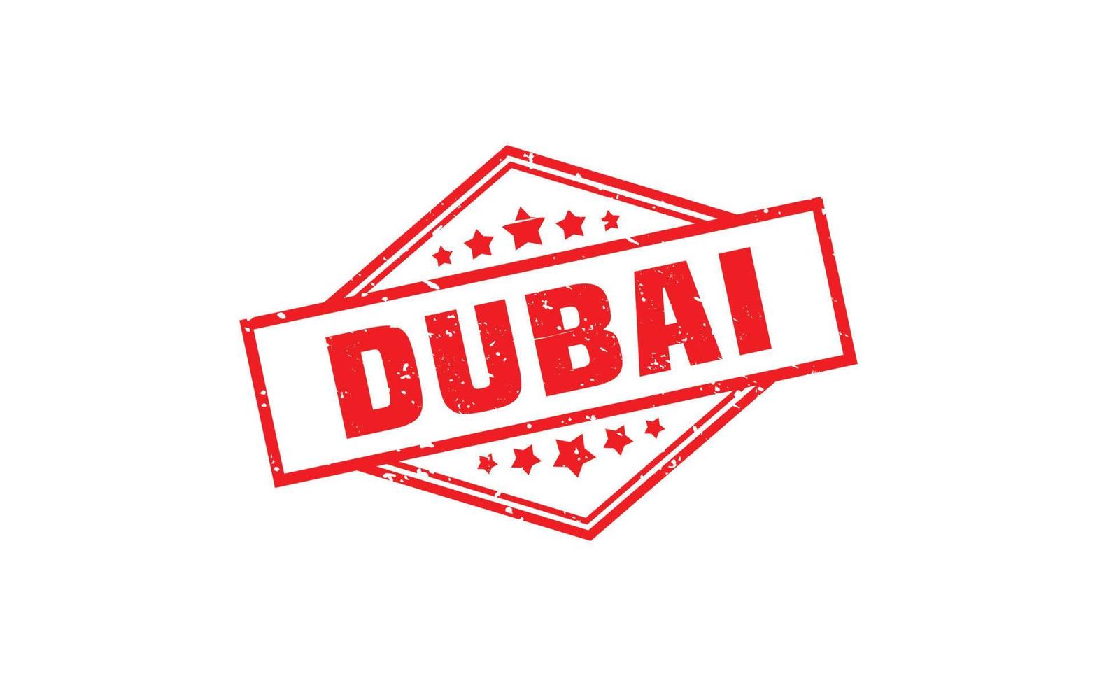 Dubai postzegel rubber met grunge stijl Aan wit achtergrond vector