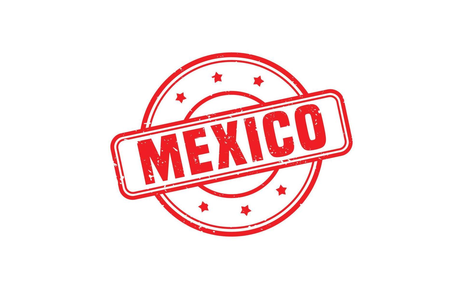 Mexico postzegel rubber met grunge stijl Aan wit achtergrond vector