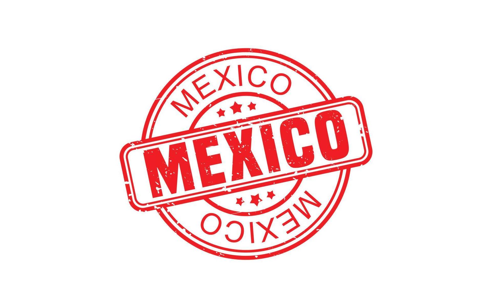 Mexico postzegel rubber met grunge stijl Aan wit achtergrond vector