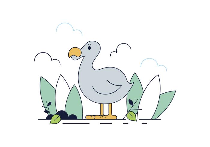 Gratis Dodo Vogel Vector